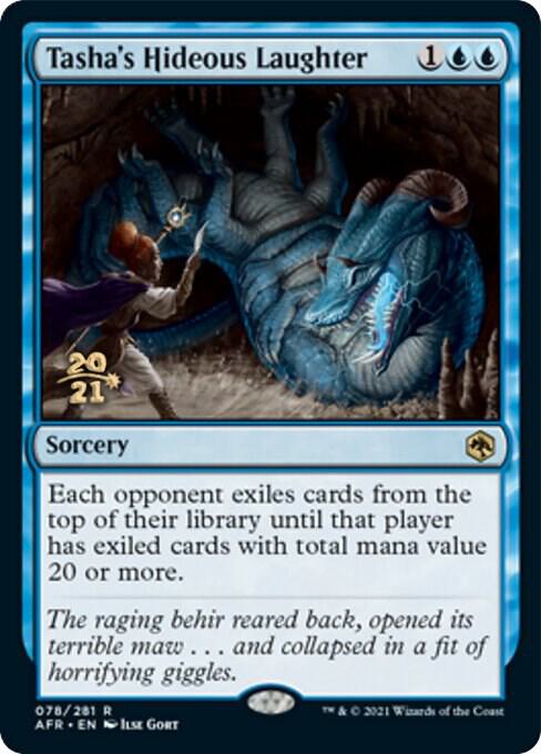 Tasha's Hideous Laughter 78 card from Prerelease Cards