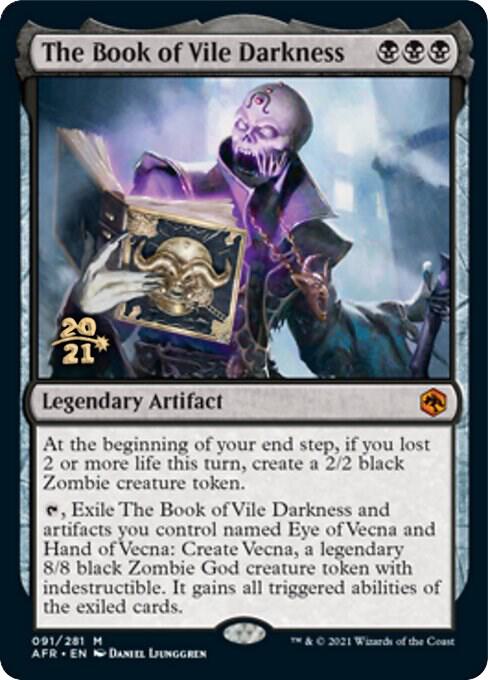 The Book of Vile Darkness 91 card from Prerelease Cards