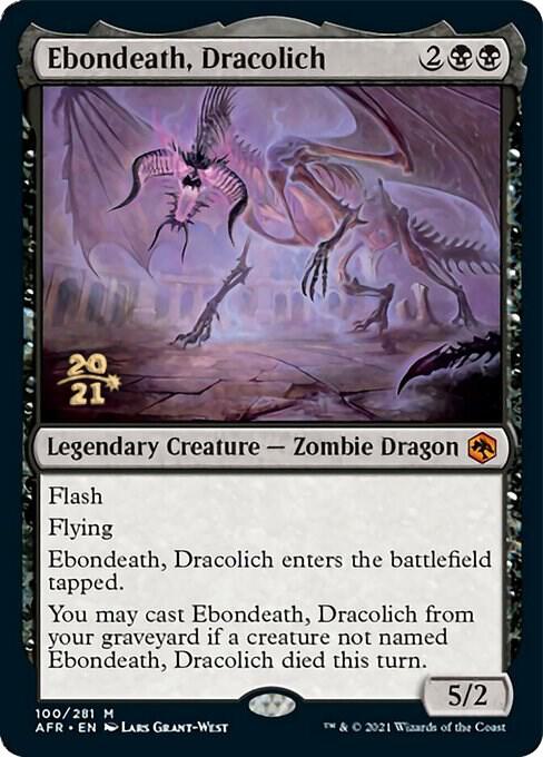 Ebondeath, Dracolich 100 card from Prerelease Cards