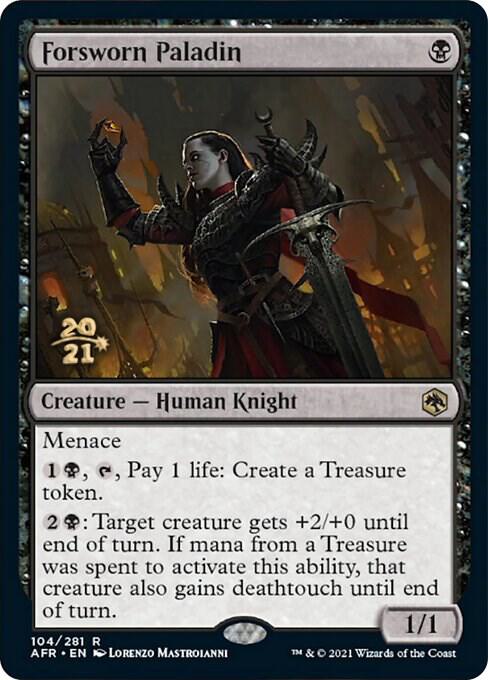 Forsworn Paladin 104 card from Prerelease Cards