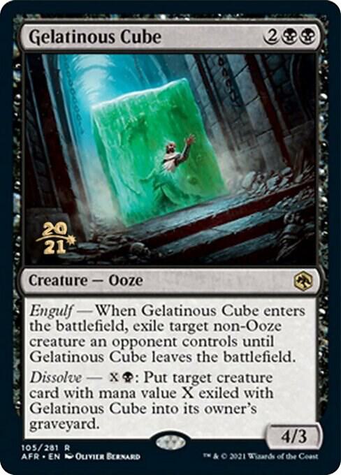 Gelatinous Cube 105 card from Prerelease Cards