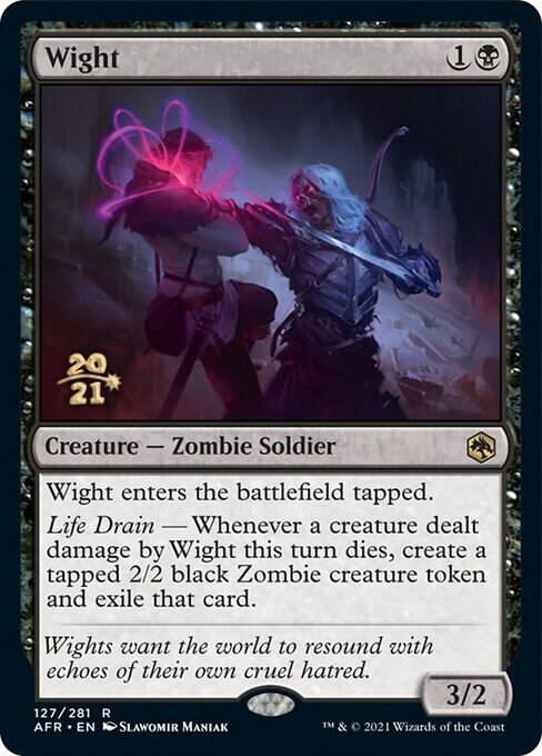 Wight 127 card from Prerelease Cards
