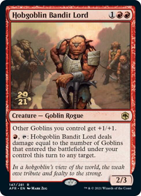 Hobgoblin Bandit Lord 147 card from Prerelease Cards