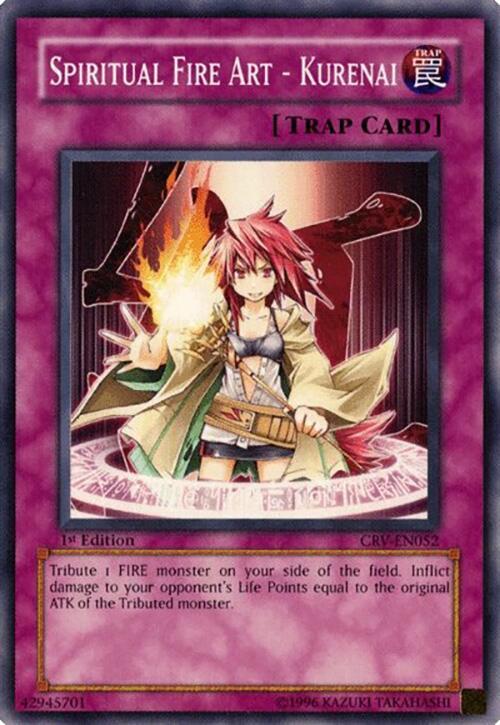 Spiritual Fire Art - Kurenai CRV-EN052 card from Cybernetic Revolution