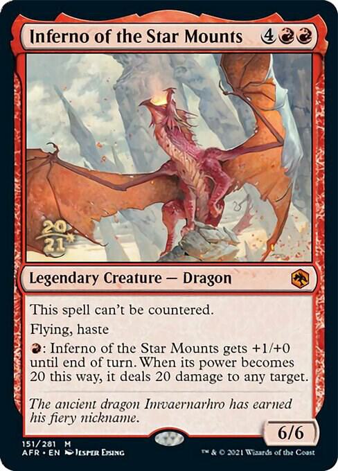 Inferno of the Star Mounts 151 card from Prerelease Cards