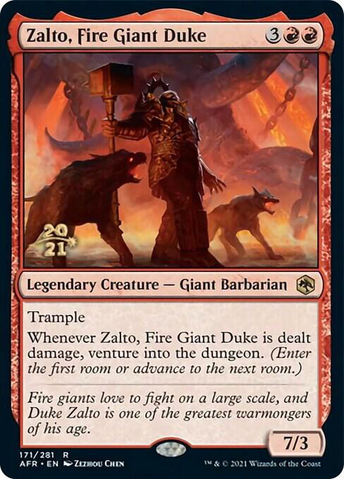 Zalto, Fire Giant Duke 171 card from Prerelease Cards