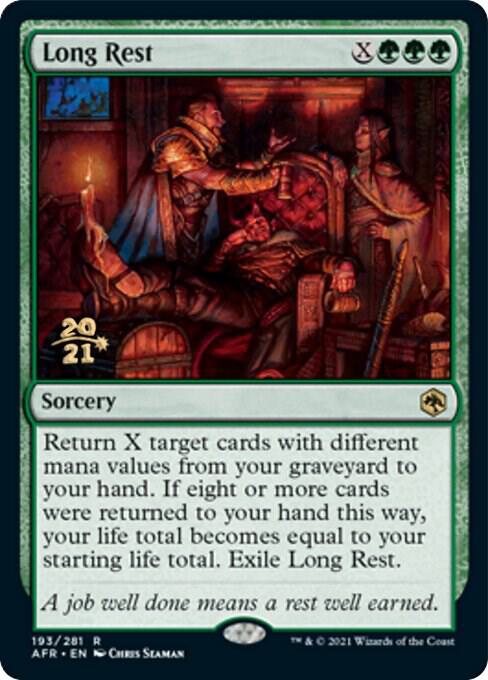 Long Rest 193 card from Prerelease Cards