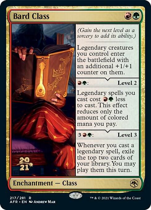 Bard Class 217 card from Prerelease Cards