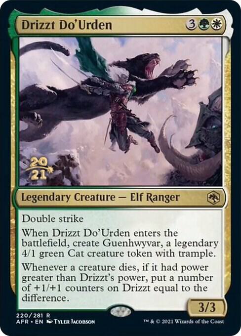 Drizzt Do'Urden 220 card from Prerelease Cards