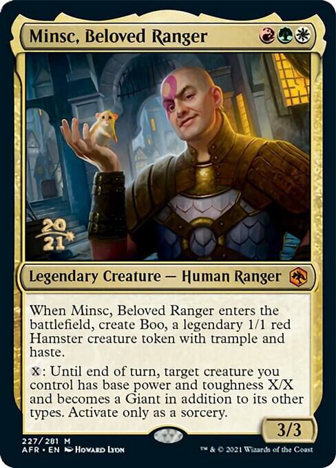 Minsc, Beloved Ranger 227 card from Prerelease Cards