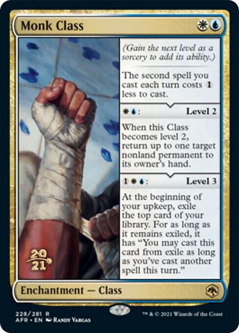 Monk Class 228 card from Prerelease Cards