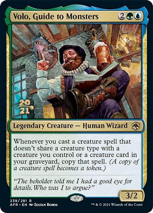 Volo, Guide to Monsters 238 card from Prerelease Cards