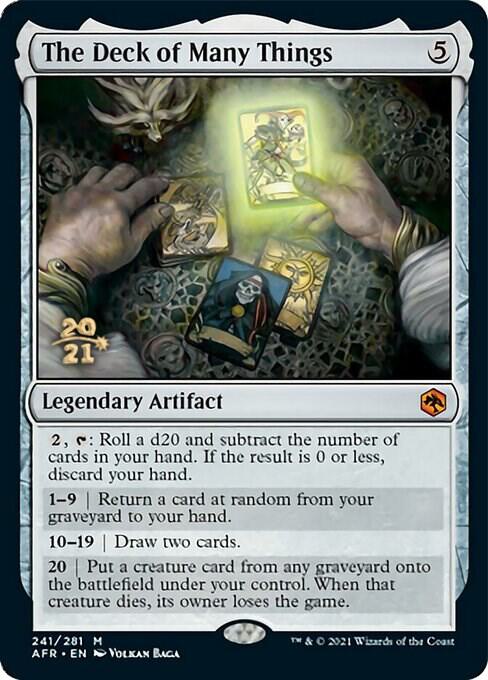 The Deck of Many Things 241 card from Prerelease Cards