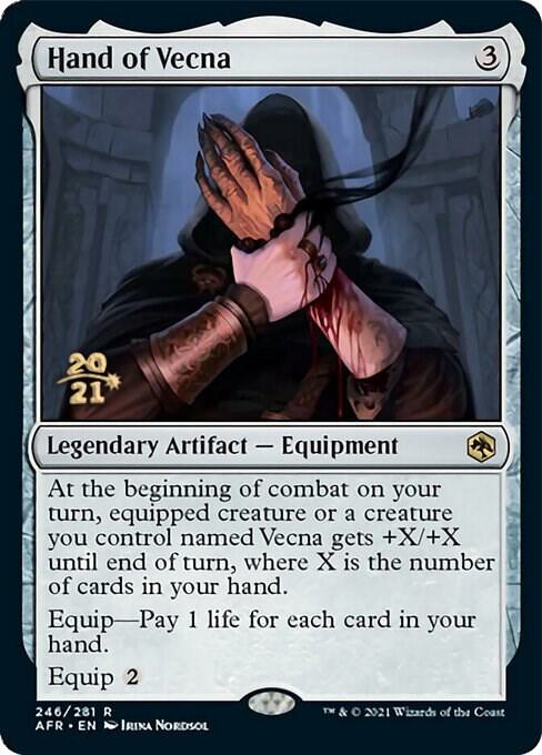 Hand of Vecna 246 card from Prerelease Cards