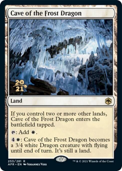 Cave of the Frost Dragon 253 card from Prerelease Cards