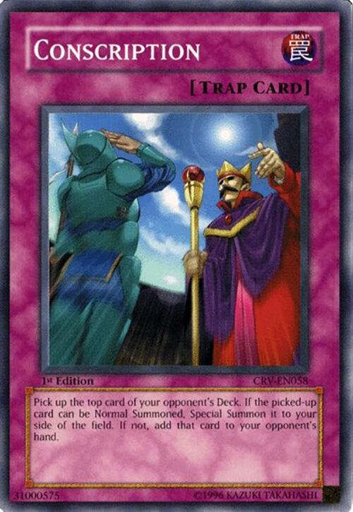 Conscription CRV-EN058 card from Cybernetic Revolution