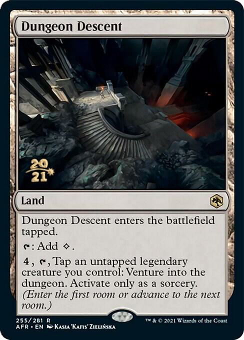 Dungeon Descent 255 card from Prerelease Cards