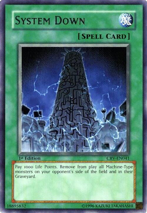 System Down CRV-EN041 card from Cybernetic Revolution