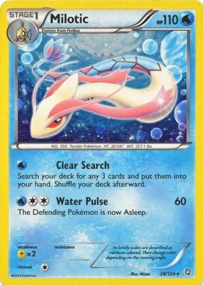 Milotic - 28/124 (Cosmos Holo) 028/124 card from Blister Exclusives
