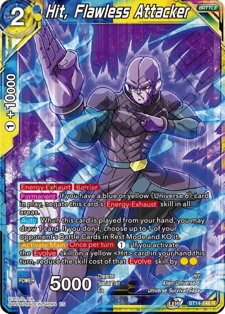 Hit, Flawless Attacker BT14-146 card from Cross Spirits