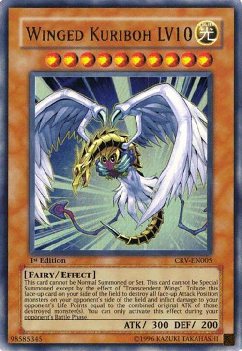 Winged Kuriboh LV10 CRV-EN005 card from Cybernetic Revolution