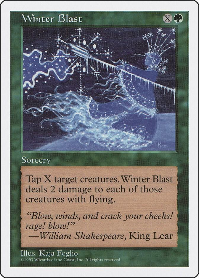 Winter Blast card from Fifth Edition