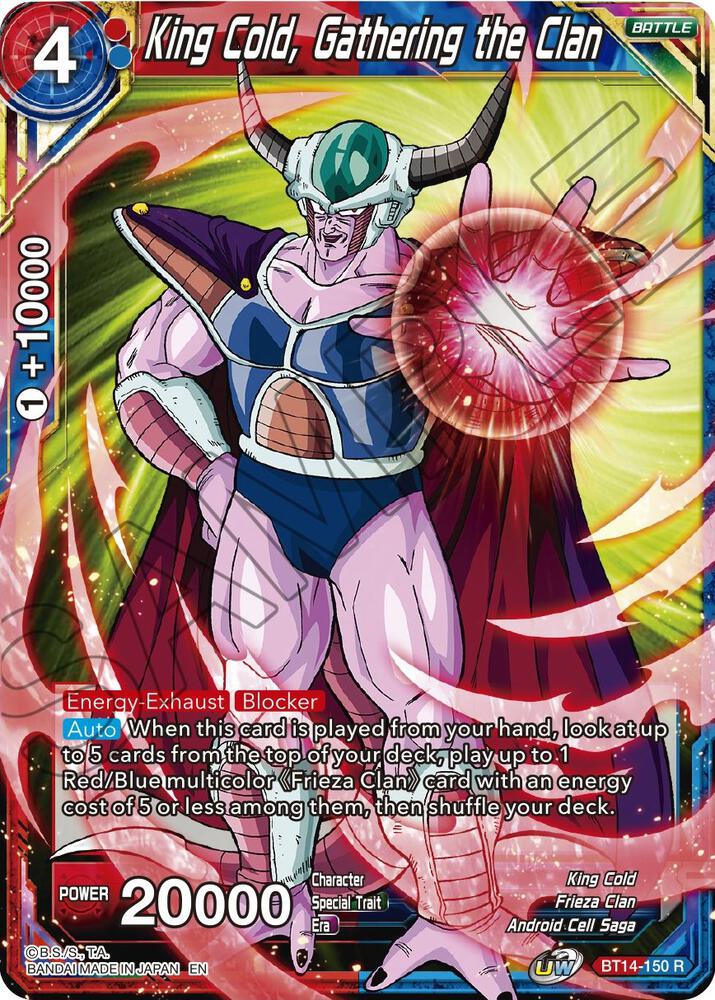 King Cold, Gathering the Clan BT14-150 card from Cross Spirits