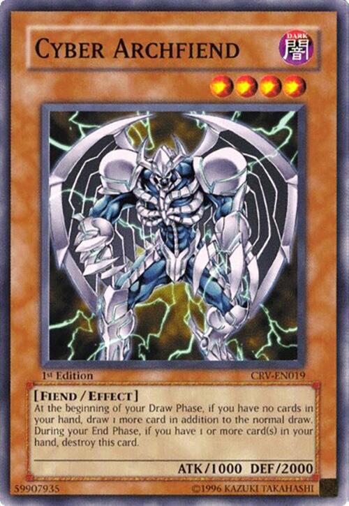Cyber Archfiend CRV-EN019 card from Cybernetic Revolution