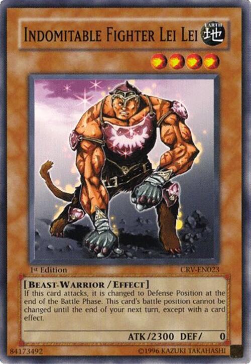 Indomitable Fighter Lei Lei CRV-EN023 card from Cybernetic Revolution
