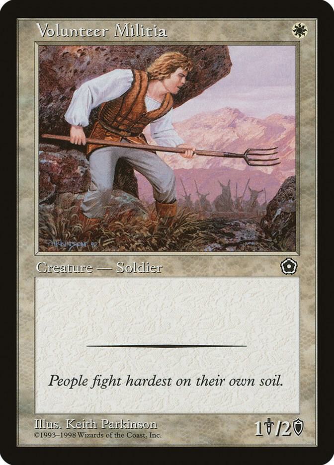 Volunteer Militia card from Portal Second Age