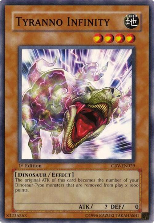 Tyranno Infinity CRV-EN029 card from Cybernetic Revolution