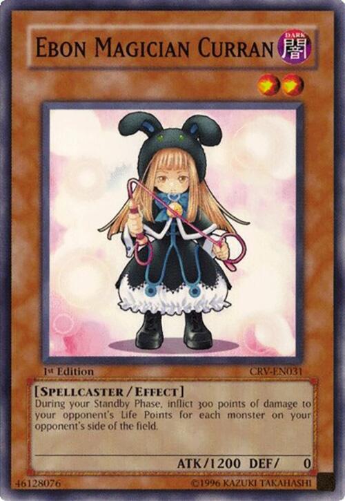 Ebon Magician Curran CRV-EN031 card from Cybernetic Revolution