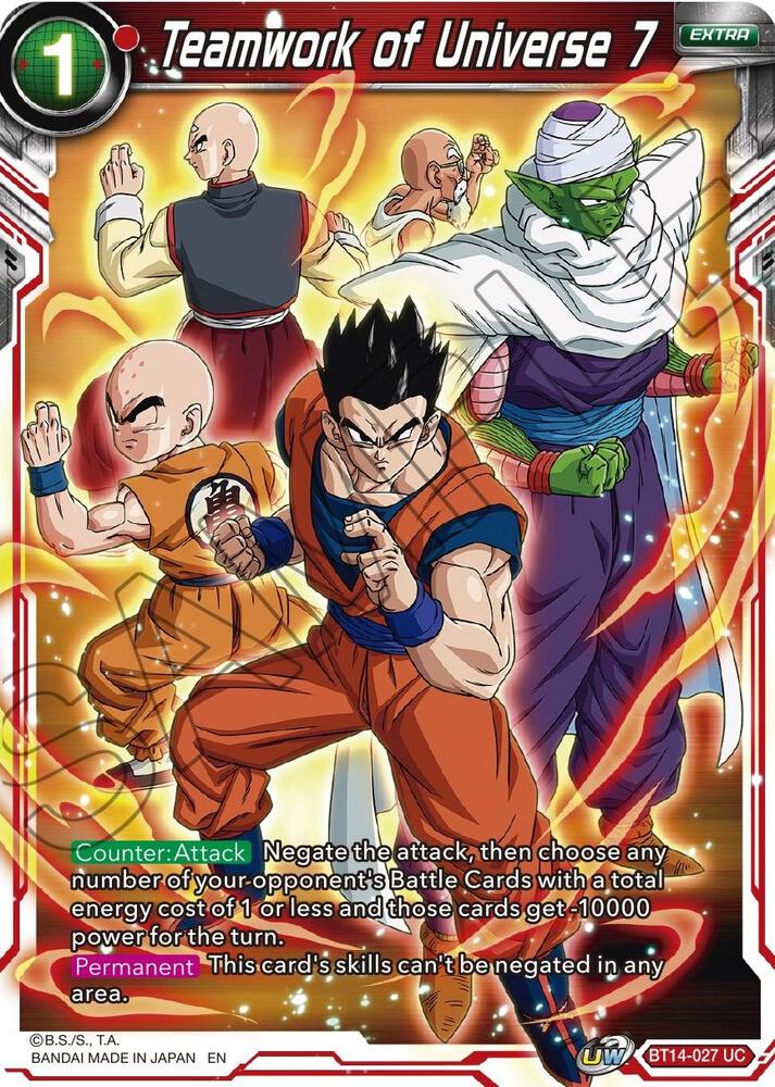 Teamwork of Universe 7 BT14-027 card from Cross Spirits