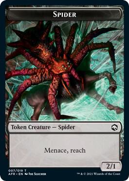 Spider // Angel Double-Sided Token 7 // 1 card from Adventures in the Forgotten Realms