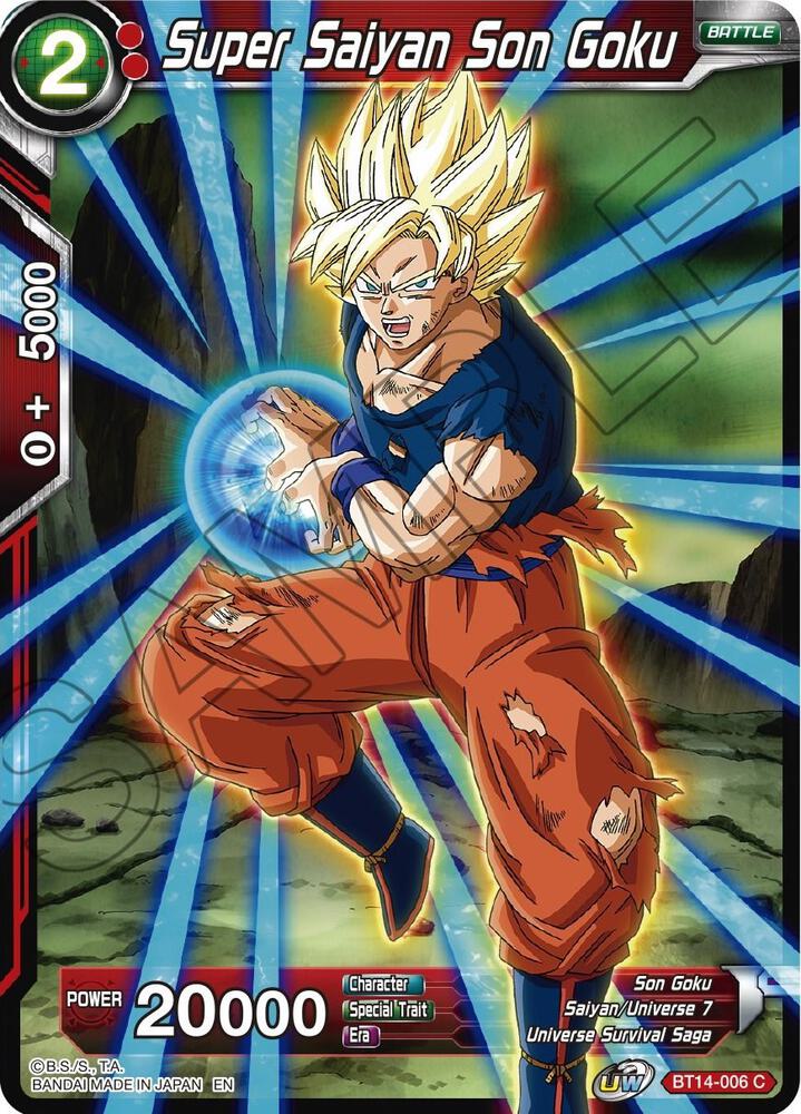 Super Saiyan Son Goku BT14-006 card from Cross Spirits
