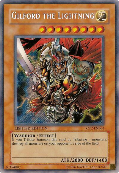 Gilford the Lightning CT2-EN001 card from 2005 Collectors Tin