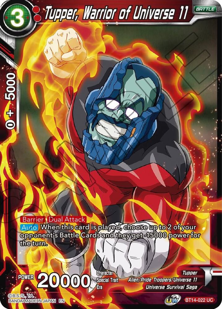 Tupper, Warrior of Universe 11 BT14-022 card from Cross Spirits