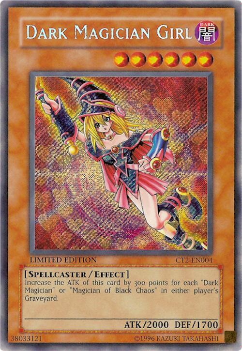 Dark Magician Girl CT2-EN004 card from 2005 Collectors Tin