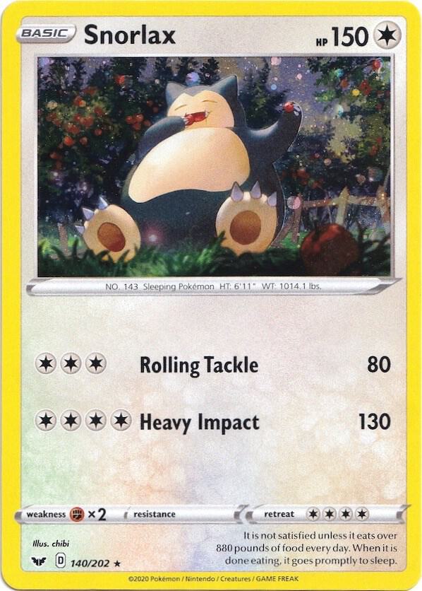 Snorlax (Cosmos Holo) 140/202 card from Blister Exclusives