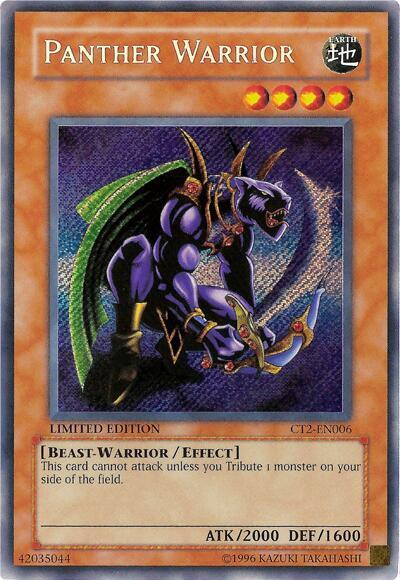 Panther Warrior CT2-EN006 card from 2005 Collectors Tin