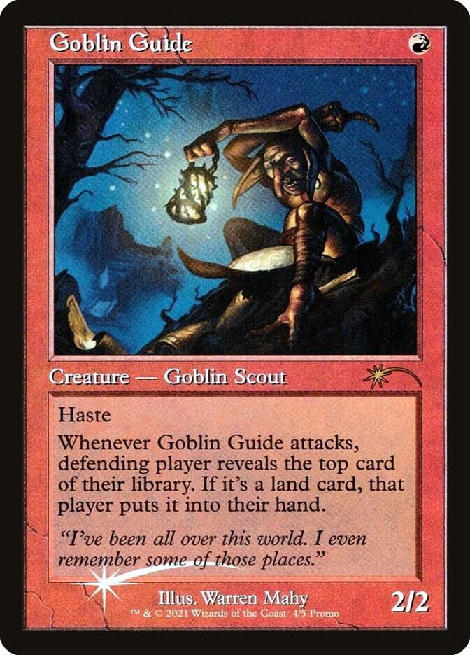 Goblin Guide (Retro Frame) 4 card from WPN & Gateway Promos