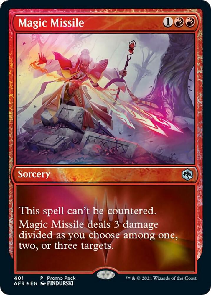 Magic Missile 401 card from Promo Pack: Adventures in the Forgotten Realms