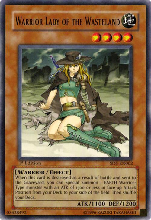 Warrior Lady of the Wasteland SD5-EN002 card from Structure Deck: Warrior's Triumph