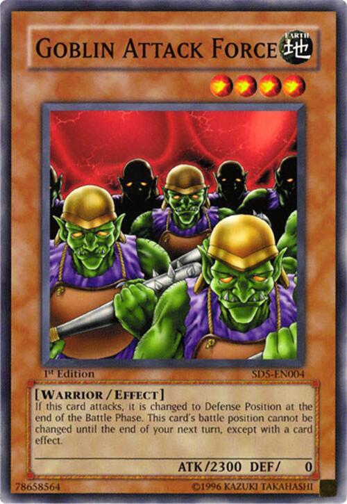 Goblin Attack Force SD5-EN004 card from Structure Deck: Warrior's Triumph