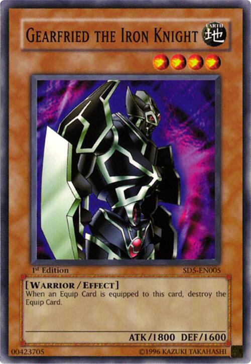 Gearfried the Iron Knight SD5-EN005 card from Structure Deck: Warrior's Triumph