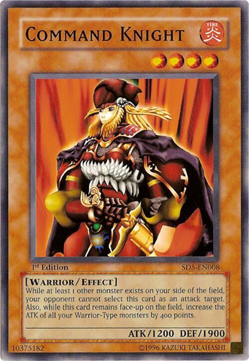 Command Knight SD5-EN008 card from Structure Deck: Warrior's Triumph