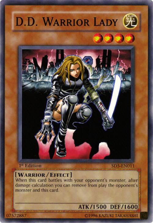 D.D. Warrior Lady SD5-EN011 card from Structure Deck: Warrior's Triumph