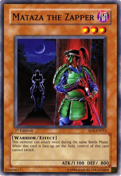 Mataza the Zapper SD5-EN012 card from Structure Deck: Warrior's Triumph