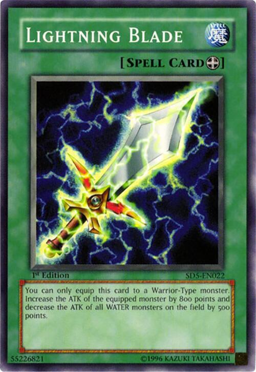 Lightning Blade SD5-EN022 card from Structure Deck: Warrior's Triumph