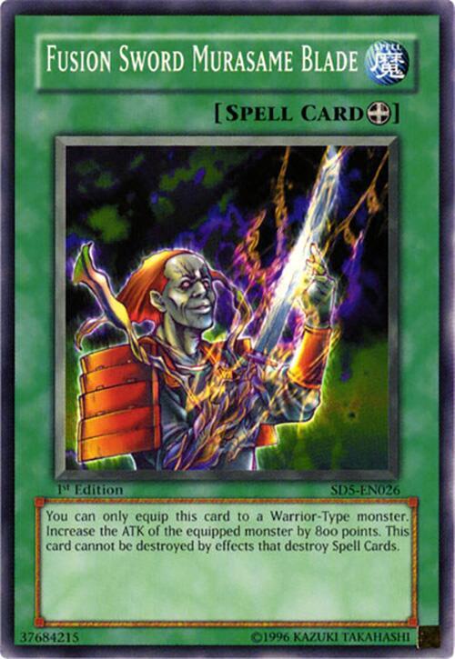 Fusion Sword Murasame Blade SD5-EN026 card from Structure Deck: Warrior's Triumph